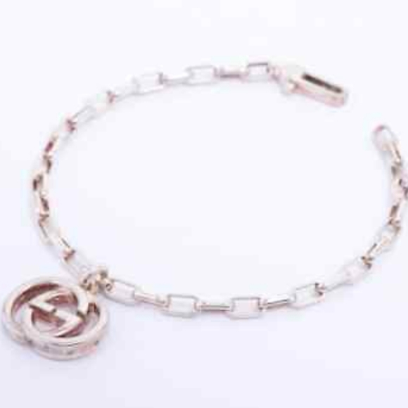 GUCCI STATEMENT bracelet Double  G's!!! 925 Sterling Silver 🧡💚💛💙💜 - Picture 3 of 7